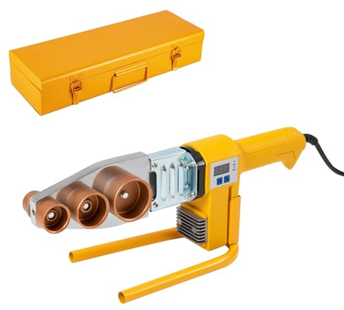 Muffenschweissgerät PPR Rohr Schweißgerät 20-63mm 6 Adapter Rohr Temperatur Schweißgerät für Thermoplastische Rohre wie PPR, PE, PP, HDPE, PVC und PPC verwendet werden