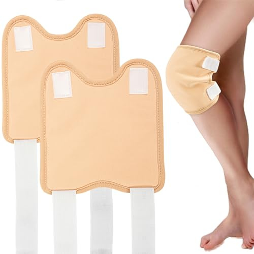 2 Pack Castor Oil Pack Reusable Organic Castor Oil Pack Wrap Kit for Knee and Feet Castor Oil Compress Pad for Knee Pain, Liver Detox, Aid Sleep, Inflammation