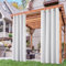 Deconovo Tende da Sole per Esterno con Anelli – Tenda Oscurante Termica e Idrorepellente per Gazebo, Balcone, Patio e Soggiorno, 2 Pezzi 140x270 CM, Grigio Perla