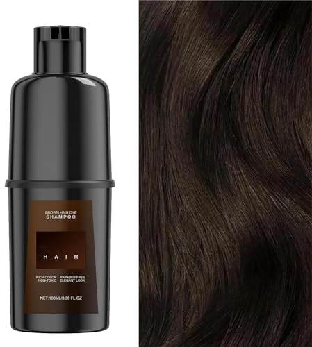 Haarfärbeshampoo Für Graues Haar - Haarfarbe Dunkelbraun In Minuten Für Männer Und Frauen (Braun)