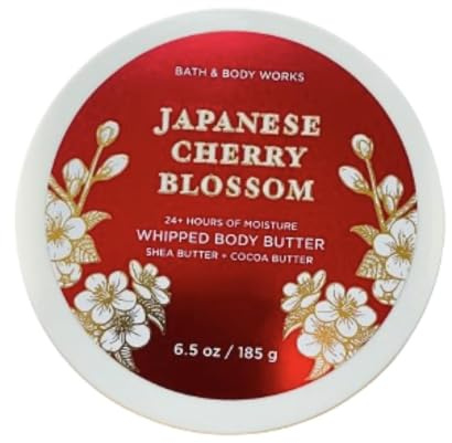 Japanese Cherry Blossom for your bath and body for women, 6.5 oz Whipped Body Butter