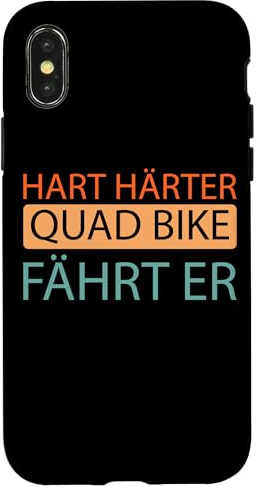 Hülle für iPhone X/XS Quad Bike Biker - Offroad Fahrer Actionbike Quad Bike