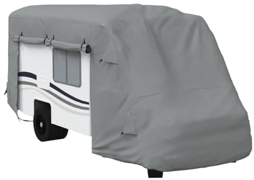 vidaXL Schutzhülle für Wohnmobil Grau 610x235x275 cm Vliesstoff