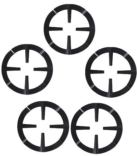 KICHOUSE 5 Pièces Support De Cuisinière à Gaz Pour Cafetières Et Cafetières Italiennes Usage Domestique Lot De Noir