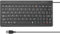 Aurevita USB Mini Keyboard, Wired Ultra Slim Small Keyboard Gaming, USB Interface for Android TV Box,Windows PC,Raspberry Pi, Layout Compact-Black