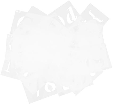 WEKADRIN 40stücke Wiederverwendbare Buchstabenschablonen Teiliges Aus Zahlen Buchstaben Und Symbolen Für -projekte Scrapbooking Wandmalerei Und Möbeldekoration Tragbar Und Kompakt