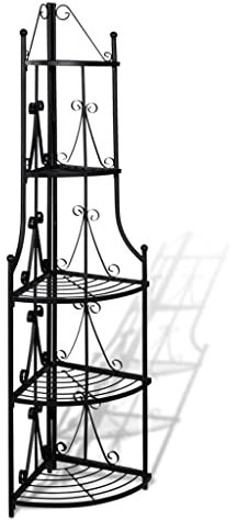 Eleganz Pflanzentreppe aus Stahlrohr - Platzsparendes Blumenregal für Garten & Balkon - Robust & Wetterfest - Ideale Lösung für Pflanzenliebhaber