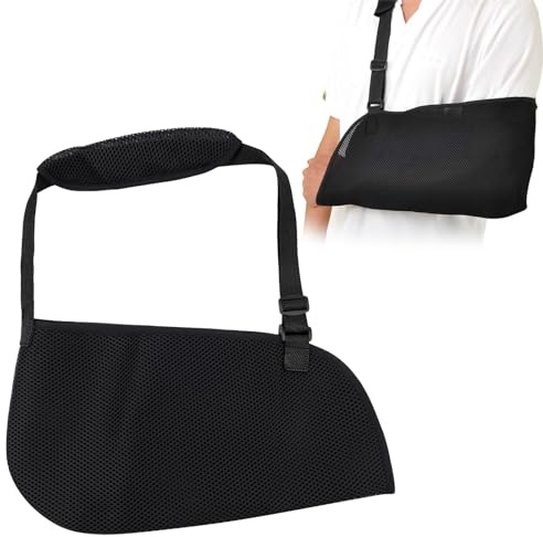 Leikedun Braccialetto, spalla, cinturino regolabile con rete traspirante per uomo e donna, passante per la spalla per polso rotto, gomito, braccio, spalla