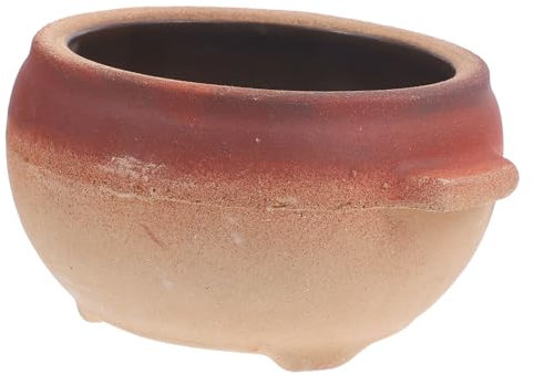 OUNONA Olla de Cocina de Barro Resistente a Alta Temperatura, sin Tapa, Capacidad 700ml, Multifuncional para Cocinar Sopas y Guisos en Hogar