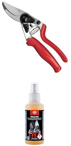 FELCO 12 Kompakt-Rollgriff-Gartenschere mit Handschuhen FELCO 981 – Präzises Set für kleine Hände und intensive Gartenarbeit