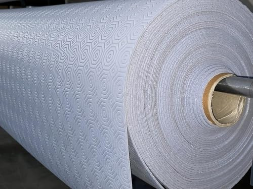 Promo Linge Nappe Bulgomme PVC 140 cm – Protection de Table Antidérapante et Imperméable – Découpe sur Mesure, Facile à Nettoyer (Gris, 200x140 cm)