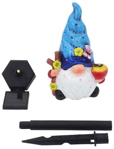 NUOBESTY Lampes Solaires Sur Piquet Décorations De Jardin Statues Figurines Nains De Jardin Lampes Décoratives Solaires D& #39; Extérieur Statues De En Abs