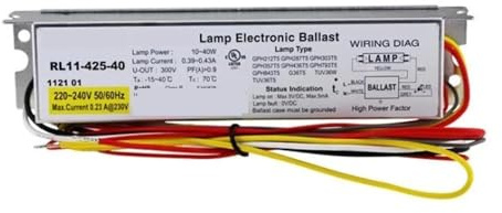 ballast électronique Ballast électronique de lampe RL11-425-40 40W, Ballast T5 for GPH436T5L GPH793T5L GPH843T5L G36T5L TUV36WT5 TUVPL-L36W