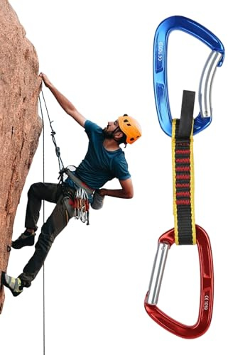 Celuicion Rock-Kletterhaken, Zubehör für Kletterausrüstung | Schlinge für Bergsteigen – für Camping, Bergsteigen, Wandern, Reisen, Abenteuer und
