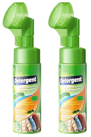 Detergente per piumini senza risciacquo (con spazzola), detergente speciale per piumini, adatto per capispalla, sci all'aperto e viaggi.