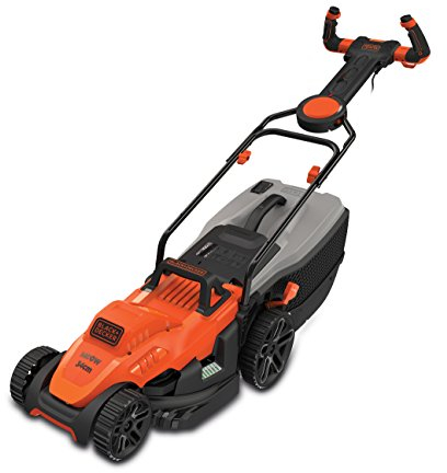 BLACK+DECKER BEMW461ES-QS - Cortacésped eléctrico 1.400W, 34 cm