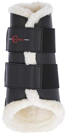 Covalliero Dressurgamaschen Fleece hinten schwarz, M