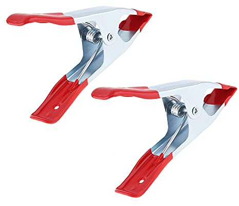 Fascette a molla in plastica resistente, morsetti in metallo, 6 pollici, grandi clip forti, impugnatura a mano, ganascia larga, applausi per fotografia, mobili, campeggio, pony, industriale (2)