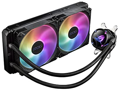 ASUS ROG STRIX LC II 280 ARGB All-in-One CPU-Wasserkühlung (Aura Sync, zwei adressierbare ROG-140mm-Radiatorlüfter)