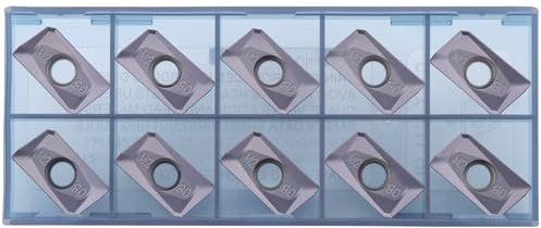 CDBP CNC Carbide Milling Inserts APMT1604PDER-M2 for Lathe Turning Tools, Apmt Indexable Inserts,10 PCS