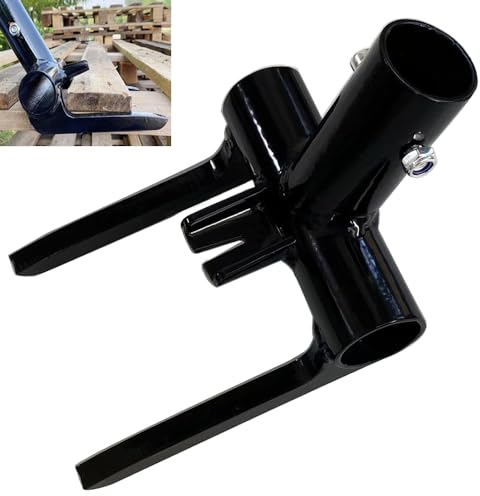 Pallet Buster with Nail Puller- NO Handle Wrecking Pry Bar for Breaking Pallets, Industrial Breaker for Removing or Tearing Down Woods, Black