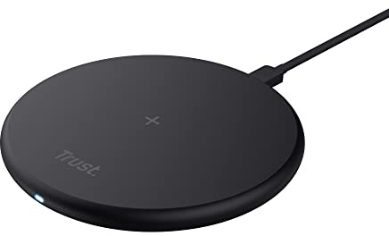 Trust Viro Qi Wireless Charger, 15W Fast Charger with USB-C Charging Cable, 85% Recycled Materials, Charging Pad for iPhone 13/14/Pro Max, Samsung Galaxy S10/S20, Huawei, Google Pixel, AirPods