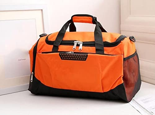 KLZUOPT Wanderrucksack, wasserdicht, Sport-Sporttasche mit Schuhtasche, Fitness-Training, Sporttasche, tragbarer Schulterrucksack (Farbe: Orange1)