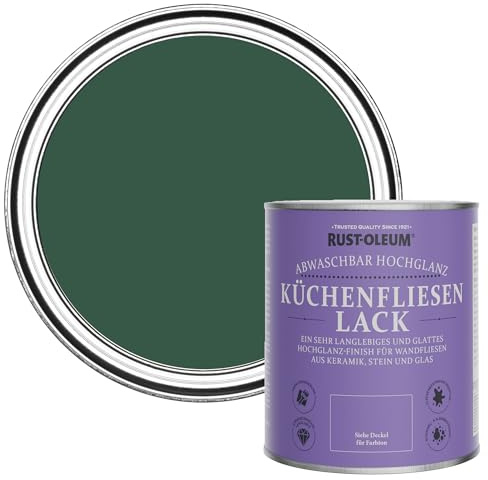 Rust-Oleum abwaschbare Küchenfliesenlack in dunkelgrün mit Hochglanz Finish - Kiefernwald 750ML