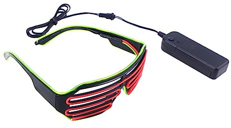 Holibanna Blinkende Brille Led Leuchtende Partybrille Für Festivals Disco-accessoires Aus Pvc Geeignet Für Kinder Und Erwachsene Gastgeschenk
