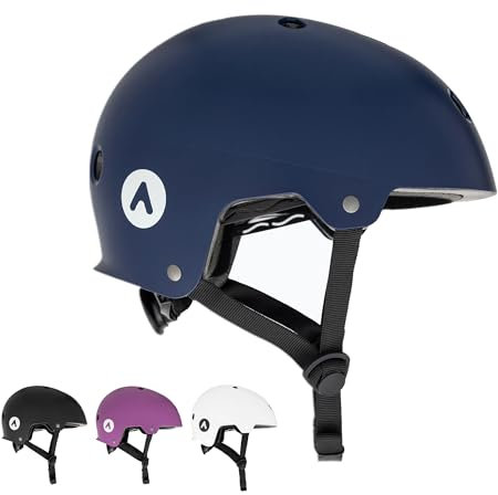 ATTABO Genes: Sicherer & Leichter Skater-Kopfschutz – Fahrrad & MTB Schutz L für Herren & Damen mit ABS & EPS