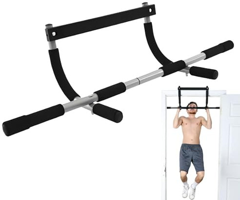Door Pull Up Bar - Padded Handles Pull Up Bar | Pull Up Bar for Fitness Door Frame, Adjustable Weight Lifting Equipment, Hanging Bar for Home Gym