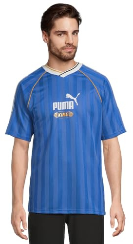 PUMA Herr King avslappnad fotbollströja, BLÅ, L