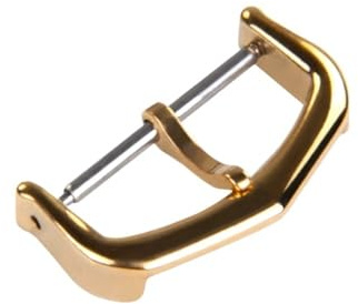 yeziu Massive Edelstahl-Uhren-Dornschließe Für Cartier Tank Ballon Bleu De Zubehör(Gold,18mm)