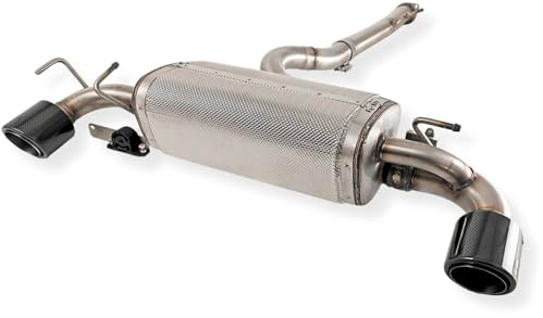 Ulter Sport Edelstahl Doppelsportauspuff passgenau | kompatibel mit Toyota GR Yaris Mk1 2020-2024 192kW 2x100mm Carbon