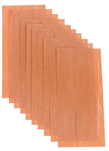 SECFOU 10pcs Spanish Cedar Sheets Thick Humidor Lining Wood Chips for Cigar Boxes Enhance Aroma and Flavor Decorative Strips for Cigar Storage