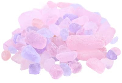FUTUREORYY Gravier Naturel Cristal Décoratif pour Aquarium et Jardin Pierres Irrégulières Polies Rose Cailloux Ornementaux pour Bocal Poissons et Pot de Fleurs
