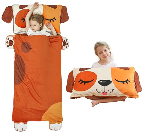 Rabtero Kinder-Schlafsack, Kleinkind-Schlafmatte für Vorschule, Kinder-Schlafsack, Nickerchendecke, Kissen, 3-in-1