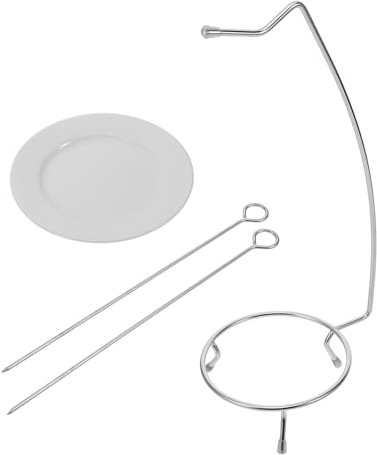 Ciieeo Brochettes pour Grillades en Plein Air 6 Pièces en Acier Inoxydable 304 Antidérapantes pour Barbecue Jardin Camping Randonnée Polyvalentes