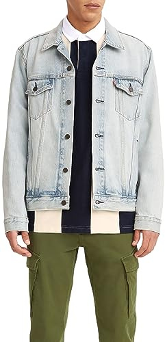 Levi's The Trucker Chaqueta, New Light, L Hombre