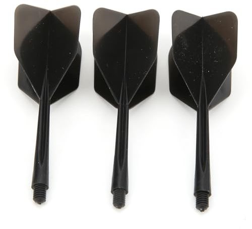 SPYMINNPOO Dartwelle und Flights, 3-teilig, transparente Dart-Achse, integriert, aus ABS und Flight, Standard-Kombination, bruchsicher