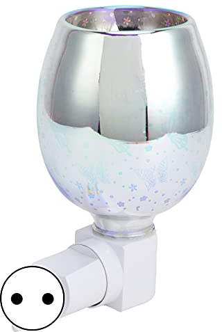 Qcwwy Calentador de Cera para Derretir, Calentador de Cera con Enchufe 3D, Interruptor de Control de Calentador de Cera Eléctrico para Derretir Cera, Lámpara de Noche para Decoración de