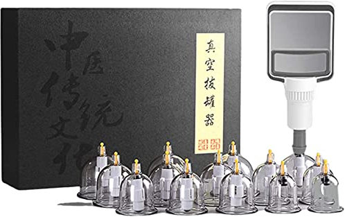 FOOJO Schröpfset Schröpftherapie-Set Silikon-Schröpftherapie-Set Schröpfset Professionelle chinesische Akupunkt-Schröpftherapie-Sets Saugschröpf-Set Knie, Ellenbogen, Schultern, Cellulite Schröpfen M