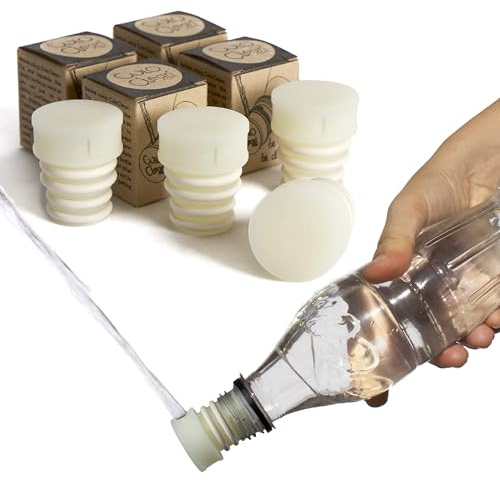 CuloClean Hand-WC-Bidet, diskretes tragbares Bidet, kompatibel mit jeder Plastikflasche, Sanitär- oder Reisedusche, Stöpsel (4 Stück leuchtet im Dunkeln)