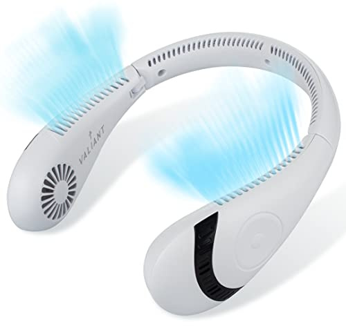 VALIANT Ventola senza fili per collo - Ventilatore pieghevole portatile senza lama a 3 velocità