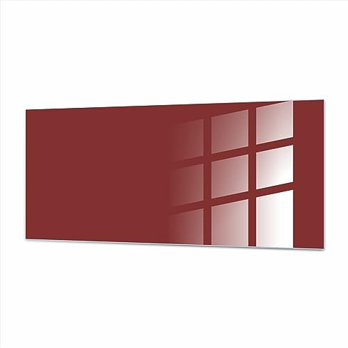 Canvasfly Magnetisches dekorativ glas 60x30 cm Weinrot für schicke Eleganz in Ihrem Zimmer