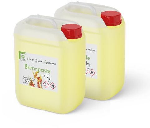 Fuduu - Pasta combustible de seguridad (4 kg, aprox. 2-3 horas de combustión, 200 g, inodora y sin residuos, ideal para fondue y platos de cocina)