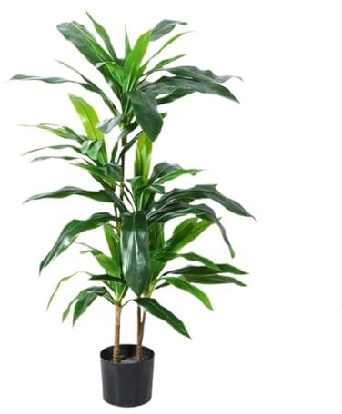 PIPONS Künstliche Pflanzen Ficus-Seiden-Kunstbäume, Dracaena-Seiden-Kunstpflanze Mit Echtem Touch Für Wohnzimmer, Heim- Und Bürodekoration Fake Pflanzen Dekor (Size : 120cm)