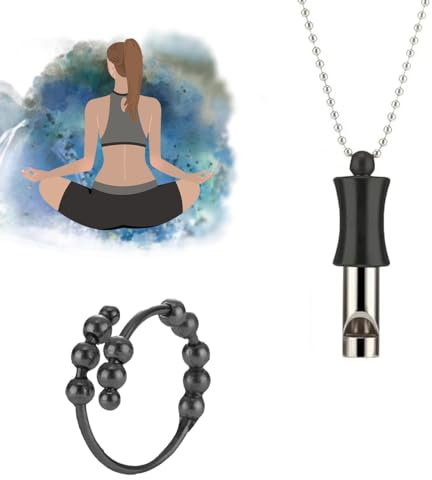 Rauchentwöhnung Kette Atemkette Rauchentwöhnung Atem Halskette Atemkette Rauchen Aufhören Kette Breathing Necklace Raucherentwöhnung Halskette Angstlinderung für Männer und Frauen