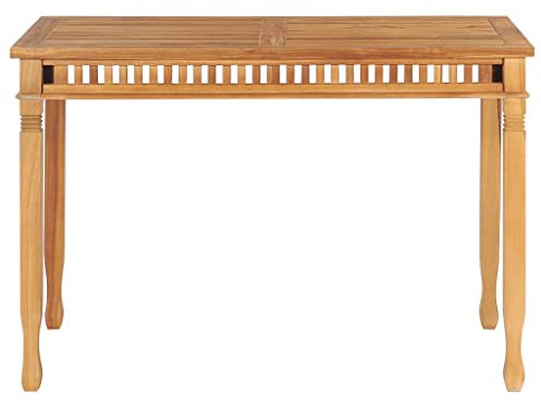HETFTJN Bartisch Outdoor Campingtische Picknicktisch Angeltisch - Garten-Esstisch 120x65x80 cm Massivholz Teak für Innenhof Garten Outdoor Balkon
