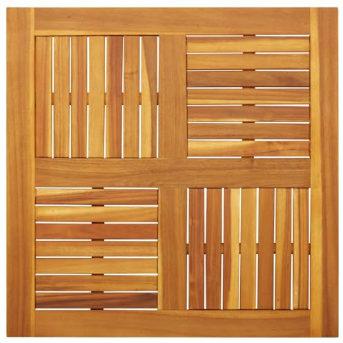 vidaXL Tischplatte 80x80x2,2 cm Quadratisch Massivholz Akazie
